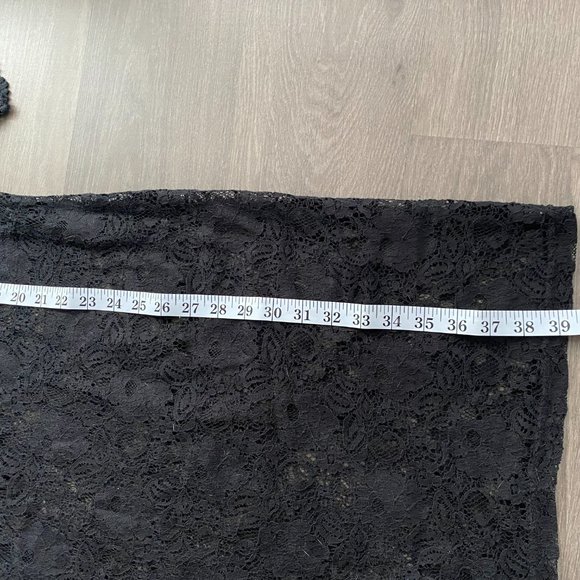 Spense Black Lace & Crochet Sheer Midi Dress/ Cover Up - Picture 5 of 8